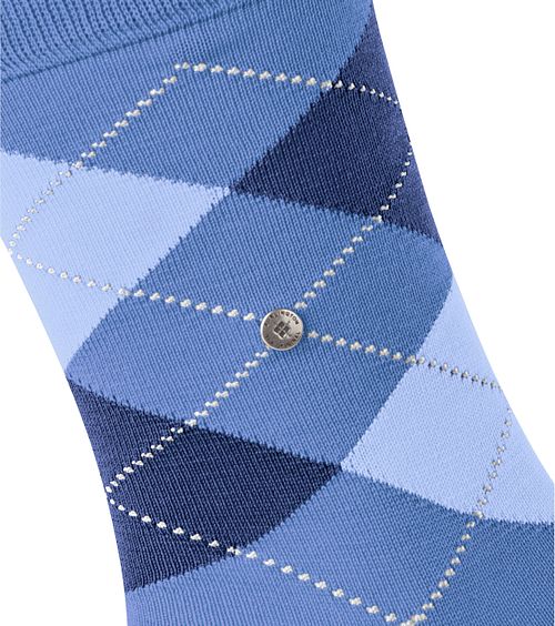 Burlington Manchester Sock Rut Blå 6550 Product / Detail