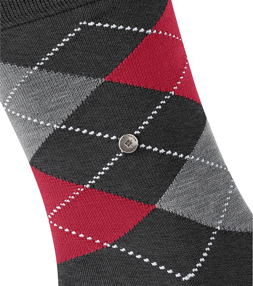 Calze Burlington Manchester a quadri grigie 3096 Product / Detail