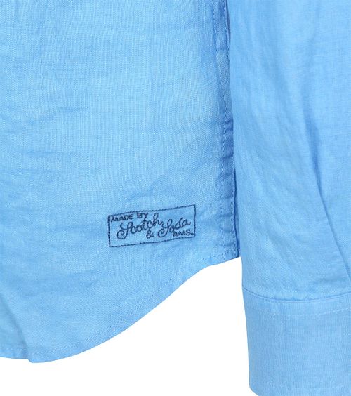 Camicia in lino Scotch and Soda blu Product / Detail