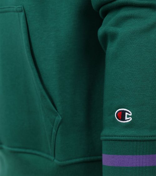 Champion Hoodie Logo Mid Groen Product / Detail