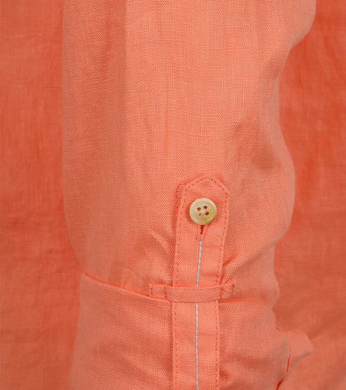 Chemise De Lin Scotch and Soda Saumon Product / Detail