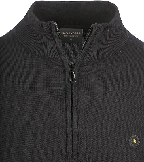 Czarny sweter Half Zip No Excess Product / Detail