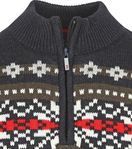 NZA Half Zip Sweater Jace Navy Product / Detail