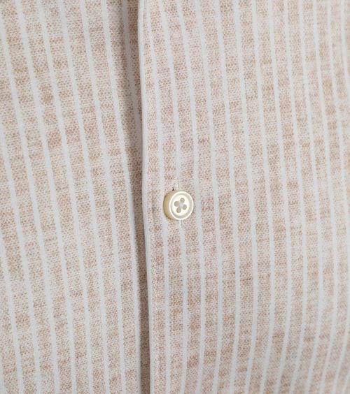 DESOTO Hemd Kent Monochrome Streifen Beige Product / Detail