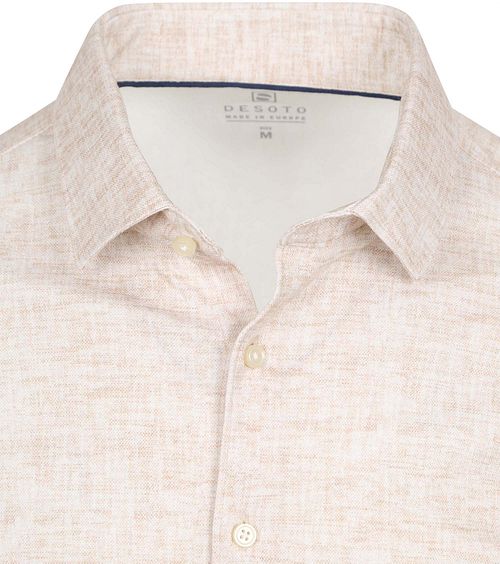 Desoto Hemd Monochrome Beige Product / Detail