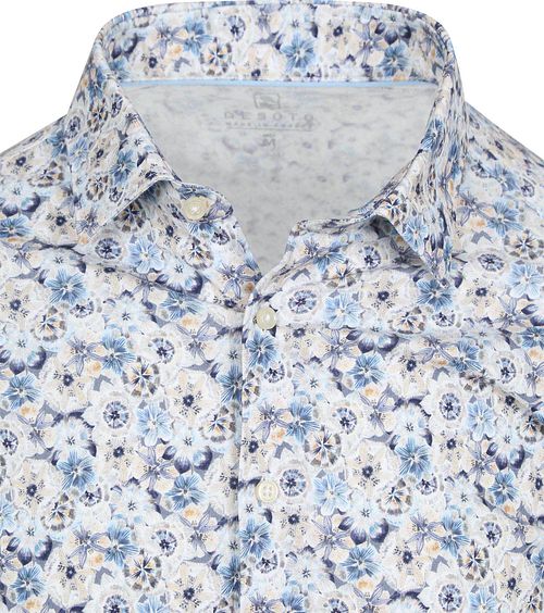Desoto Overhemd Smooth Violets Blauw Product / Detail
