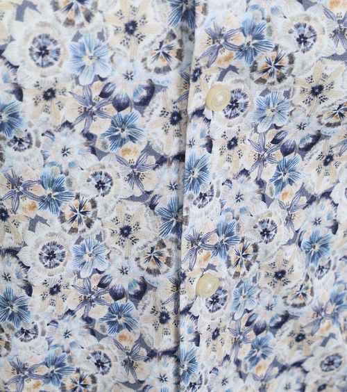 Desoto Overhemd Smooth Violets Blauw Product / Detail