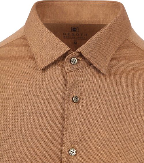 Desoto Skjorta Strykfri Kent Brun Product / Detail