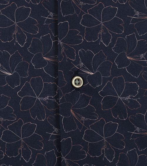 Suitable Overhemd BD Bloemen Donkerblauw Product / Detail