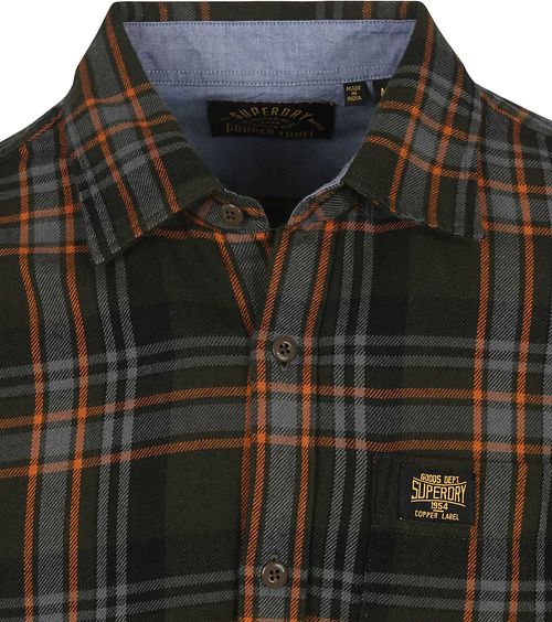 Superdry Overhemd Ruit Groen Product / Detail