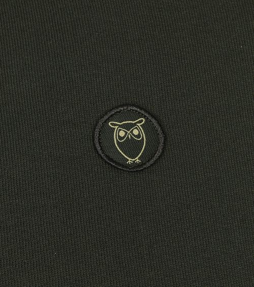 KnowledgeCotton Apparel Elm Trui Donkergroen Product / Detail