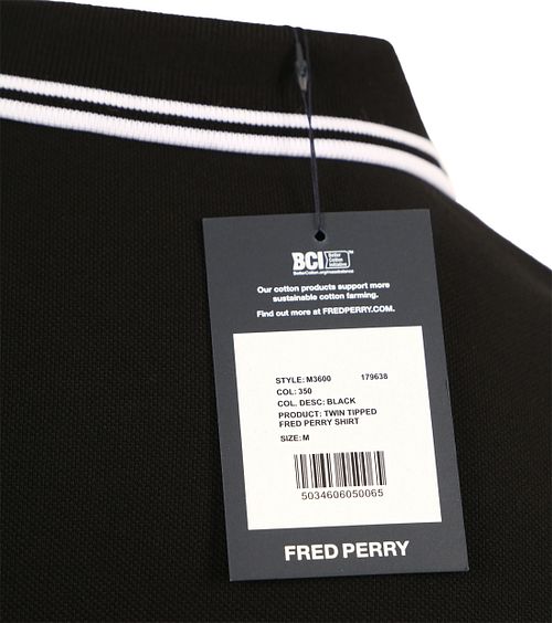 Fred Perry Polo Schwarz 350 Product / Detail