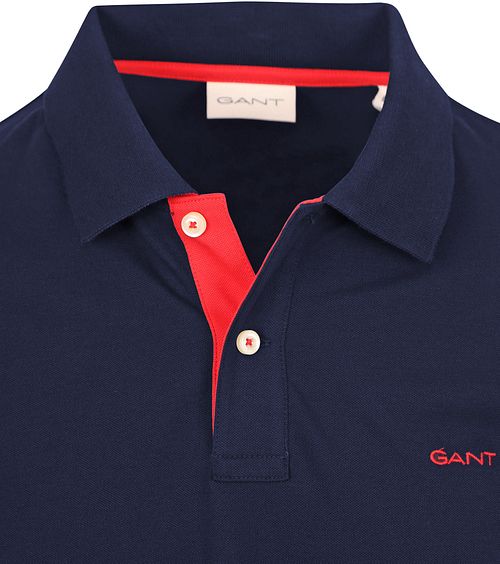 Gant Contrast Piqué Polo Marine Product / Detail
