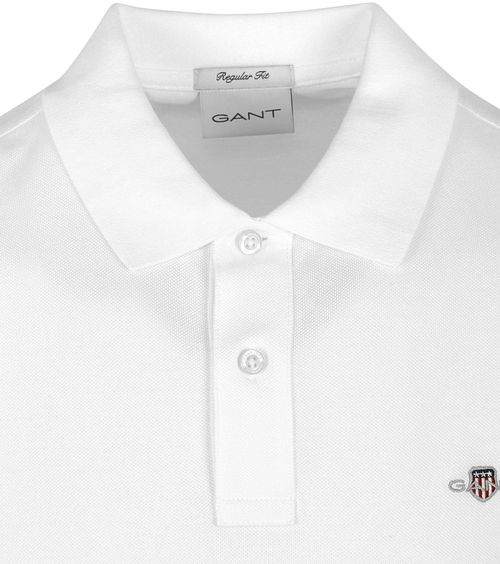 Gant Shield Piqué Poloshirt Weiß Product / Detail