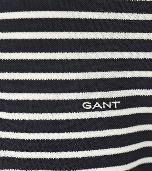 Gant Poloshirt Pique Navy Streep Product / Detail