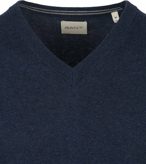 Gant Pullover V-Ausschnitt Jeansblau Product / Detail