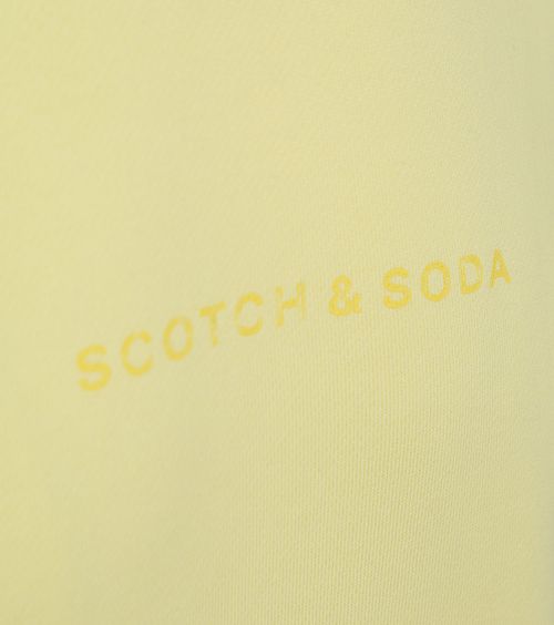 Scotch and Soda Sweater Core Logo Geel Product / Detail