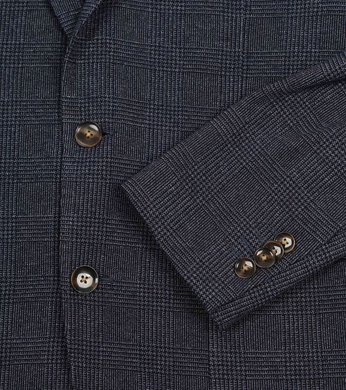 Giacca Suit Jacket Suitable Fame a quadri blu navy Product / Detail