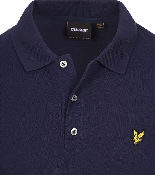 Polo z długim rękawem Lyle and Scott granatowe Product / Detail