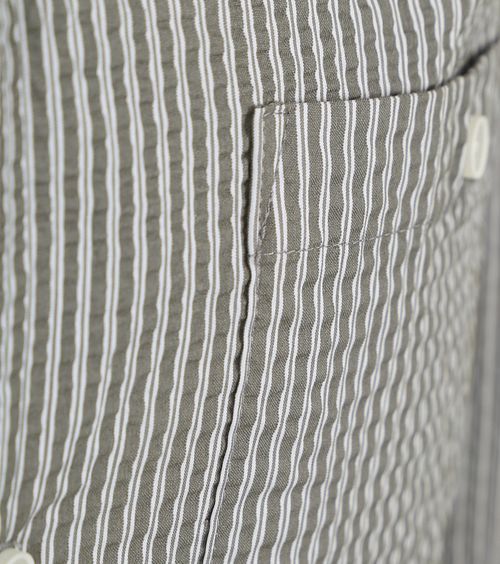 Anerkjendt Hemd Kurt Streifen Seersucker Grün Product / Detail