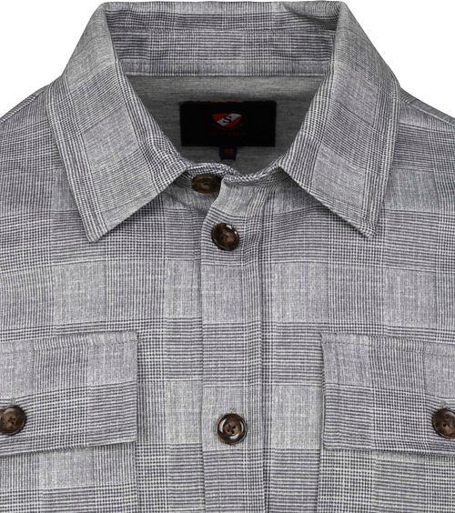 Suitable Liv Overshirt Kariert Grau Product / Detail