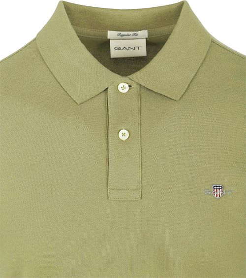 Gant Shield Piqué Polo Shirt Light Green Product / Detail