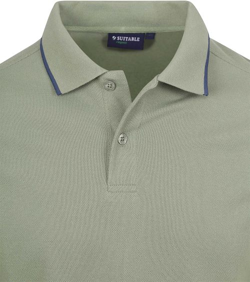 Suitable Respect Polo Shirt Tip Ferry Green Product / Detail