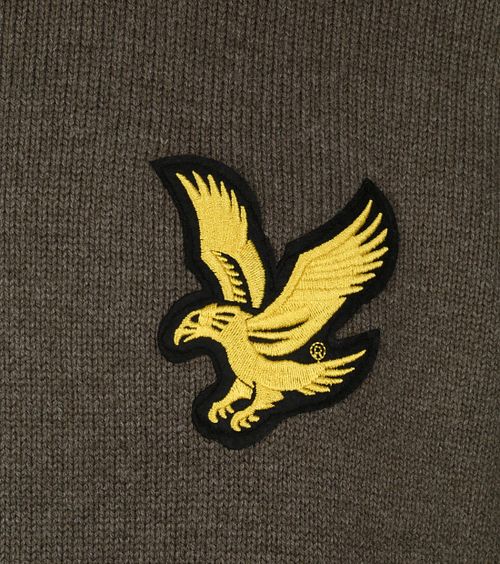 Lyle & Scott Sweater Logo Olive Green Product / Detail