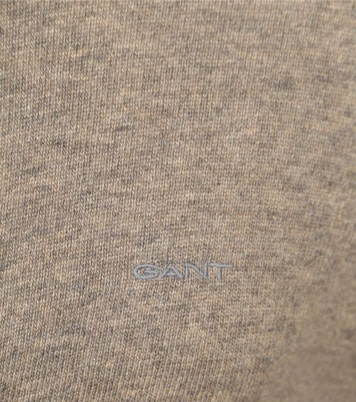 Gant Vest Lamswol Greige Product / Detail