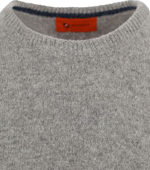Suitable Pull Agneline Col Rond Gris Product / Detail