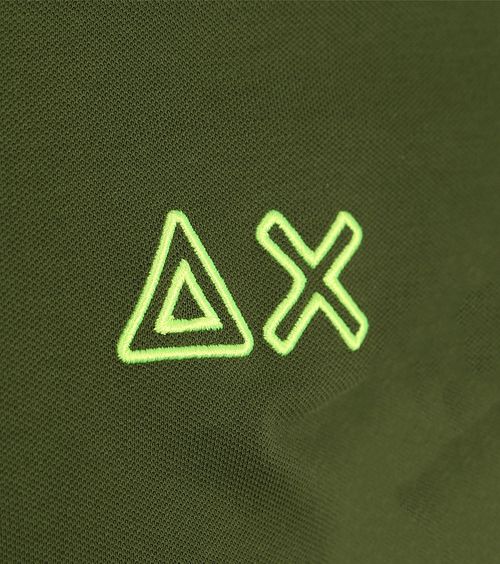 Sun68 Polo Logo Fluo Army Grøn Product / Detail