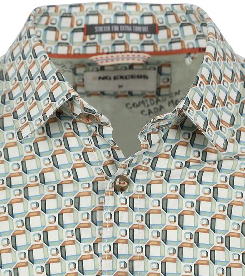 No Excess Skjorta Grön Multifärgad Tryck Product / Detail