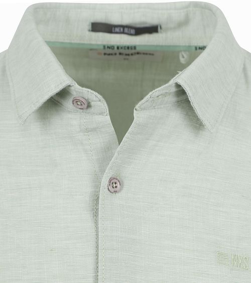No Excess Hemd Leinen Grün Melange Product / Detail