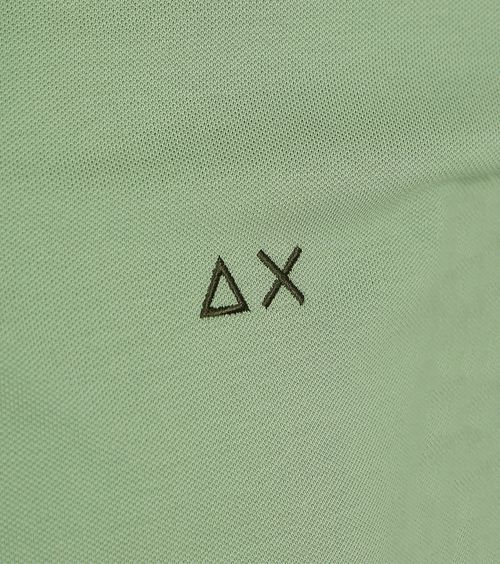 Sun68 Poloshirt Small Stripe Collar Hellgrün Product / Detail