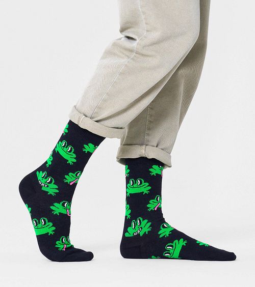 Happy Socks Socken Frog Model / Zijkant