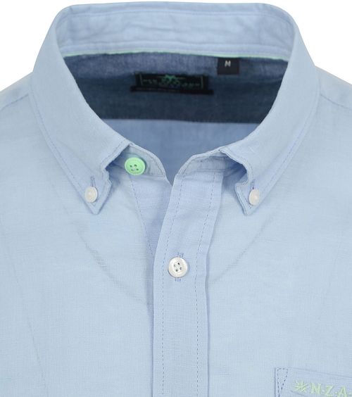 NZA Hemd Okarito Leinen Hellblau Product / Detail