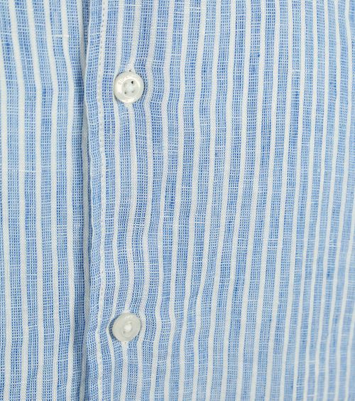 Superdry Shirt Linen Vacation Azure Blue Stripe Product / Detail