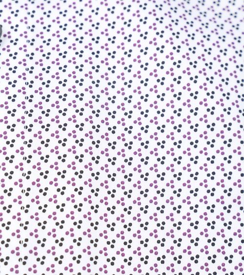 Olymp Luxor Shirt Print Hvid Marineblå Product / Detail