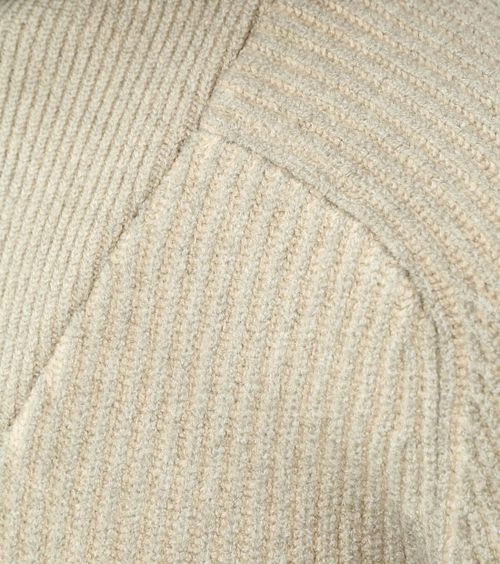Jersey Half Zip No Excess bicolor efecto melange en greige Product / Detail