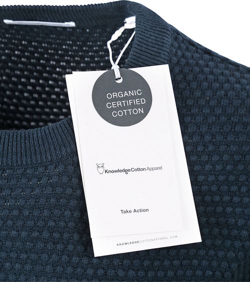 Jersey Vagn de KnowledgeCotton Apparel en azul marino oscuro Product / Detail