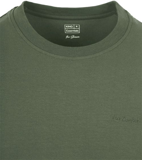 KING Essentials The Shawn T-Shirt verde oliva Product / Detail
