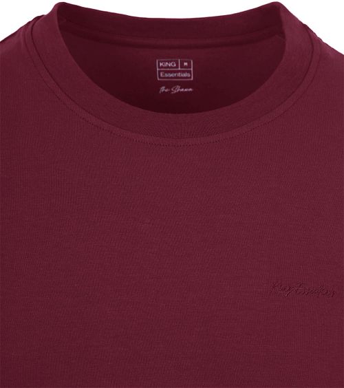 KING Essentials The Shawn T-Shirt Burdeos Product / Detail