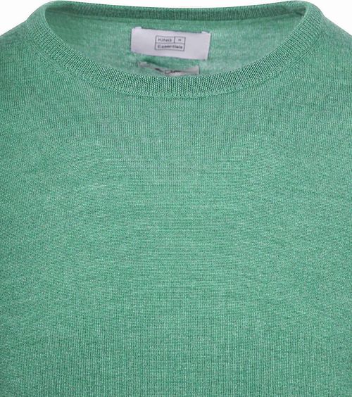 KING Essentials The John Pullover in lana merino verde Product / Detail