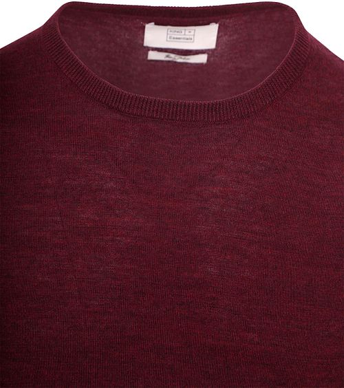 King Essentials The John Pullover in lana merino bordeaux Product / Detail