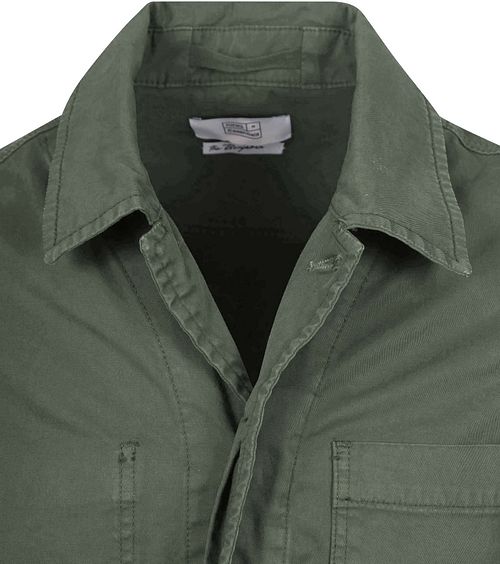 King Essentials The Benjamin Overshirt Olijfgroen Product / Detail