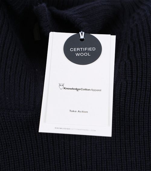 Knowledge Cotton Apparel Halfzip Wollpullover Product / Detail