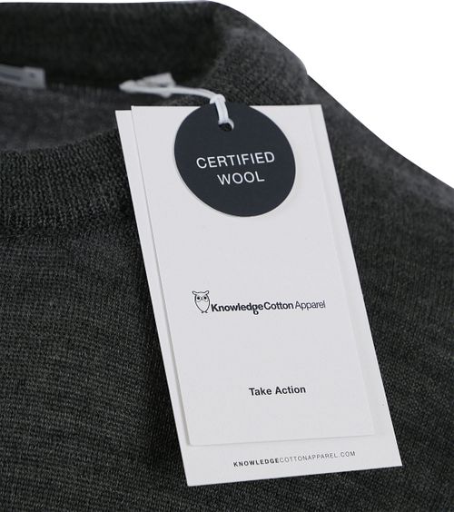KnowledgeCotton Apparel Genser i ull, Antrasitt Product / Detail