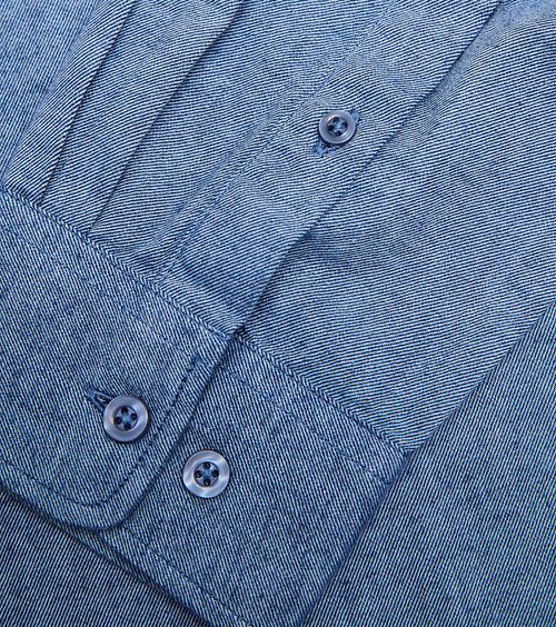 KnowledgeCotton Apparel Shirt Blue Product / Detail