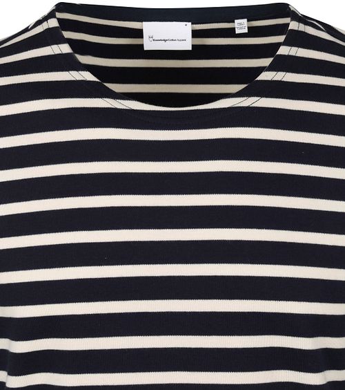 KnowledgeCotton Apparel Långärmad T-shirt Randig Mörkblå Product / Detail