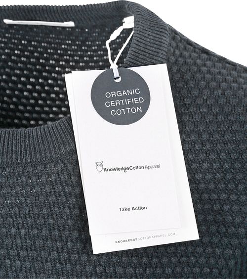 KnowledgeCotton Apparel Trui Vagn Antraciet Product / Detail